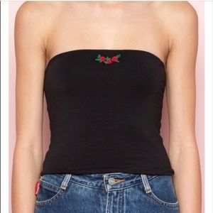 brandy melville black tube top